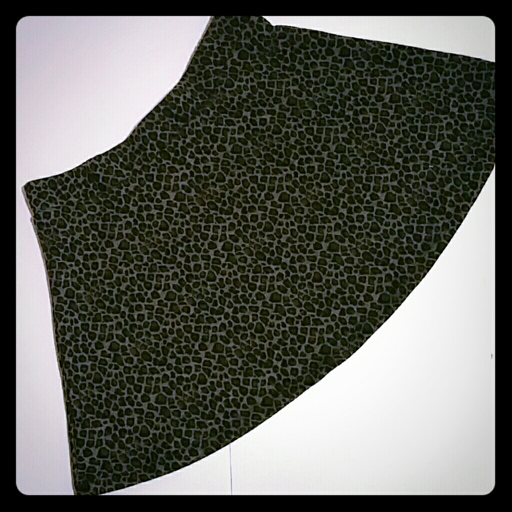 Leopard Print Skater Miniskirt